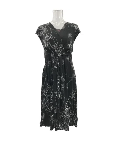 Max Mara V-neck Dress In Black