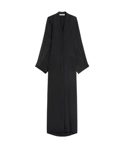 MAX MARA MAX MARA V-NECK LONG-SLEEVED MAXI DRESS