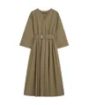 Max Mara Grey Viola Dress In Brown