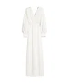 Max Mara V-neck Dress In White