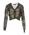 Max Mara V-neck Knitted Cardigan In Black