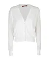 Max Mara V-neck Knitted Cardigan In White
