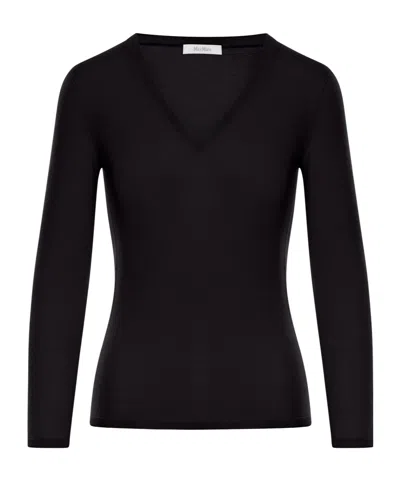 MAX MARA MAX MARA V-NECK LONG-SLEEVED JUMPER