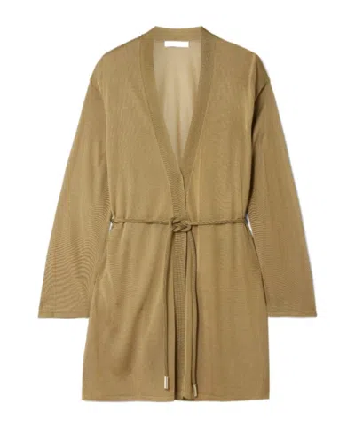 Max Mara V-neck Long-sleeved Sweater In Brown