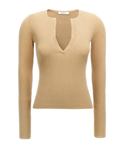 MAX MARA V-NECK LONG-SLEEVED SWEATER