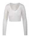 MAX MARA V-NECK LONG-SLEEVED TOP