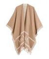 Max Mara Fringed Wool Cloak