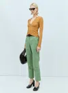 Max Mara Saggina Ribbed Silk Jumper In Brown