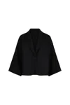 Max Mara V-neck Single-breasted Jacket In Black