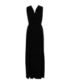 Max Mara Women Walter Long Dress In Stretch Jersey In Black