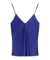 Max Mara V-neck Sleeveless Sling In Blue