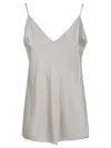 Max Mara V-neck Sleeveless Top In Ice