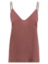 Max Mara V-neck Spaghetti Strap Top In Blush