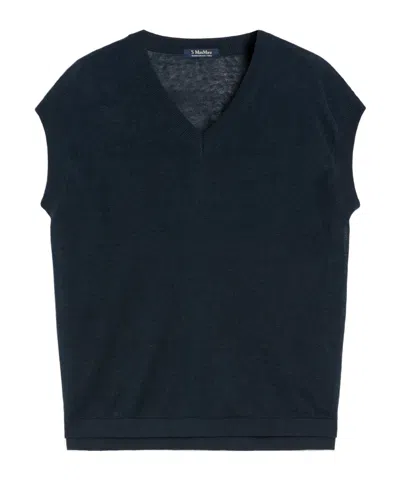 Max Mara V-neck Sweater In Black