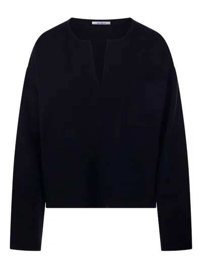 MAX MARA MAX MARA V-NECK SWEATER IN CASHMERE WOOL