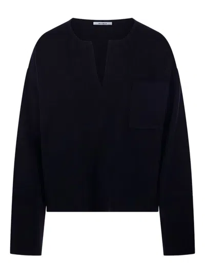 MAX MARA MAX MARA V-NECK SWEATER IN CASHMERE WOOL