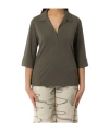 Max Mara V-neck Three-quarter-sleeved Blouse