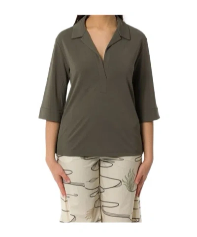 MAX MARA MAX MARA V-NECK THREE-QUARTER-SLEEVED BLOUSE