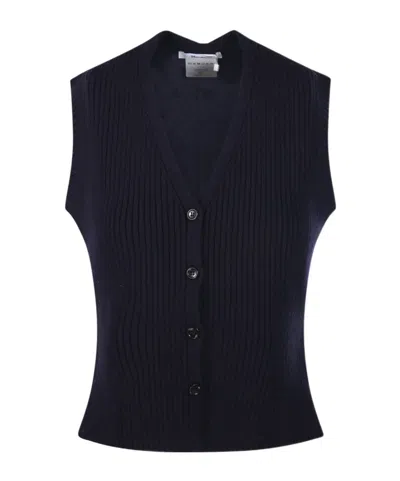Max Mara V-neck Vest In Black
