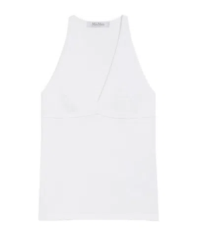Max Mara V-neck Vest In White