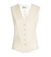 Max Mara Zuai Wool Vest In Beige