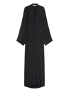 Max Mara V-neck Wide-sleeve Maxi Dress In Black