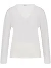 Max Mara Long-sleeved Sweater In White