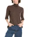 Max Mara Vadius Wool Mock Neck Sweater In Brown