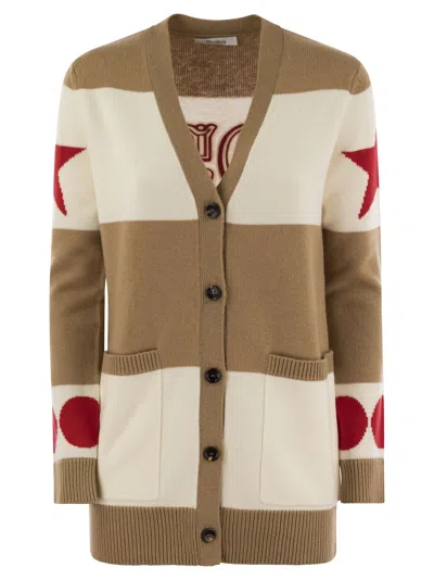 Max Mara Valido 1951-motif Striped Cardigan In Multi