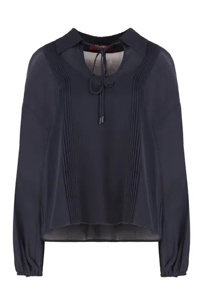MAX MARA VALDAI CRÊPE BLOUSE