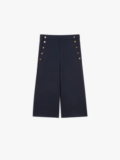 Max Mara Valdez Jersey Trouser Navy