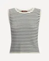 Max Mara Studio Valeria Striped Crewneck Vest