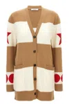 Max Mara Oversized Volume Wool And Cashmere Cardigan In Brown