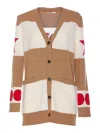 Max Mara Oversized Volume Wool And Cashmere Cardigan In Beige