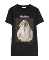 Max Mara Valido Graphic-print Cotton T-shirt In Black
