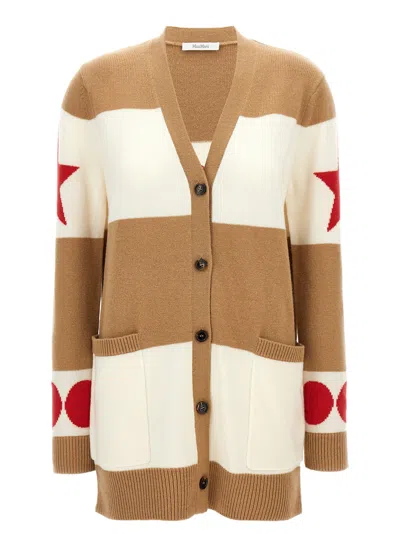 Max Mara Valido Sweaters And Cardigans Multicolor In Brown