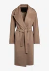 Max Mara Estella Wool And Cashmere Coat In Beige
