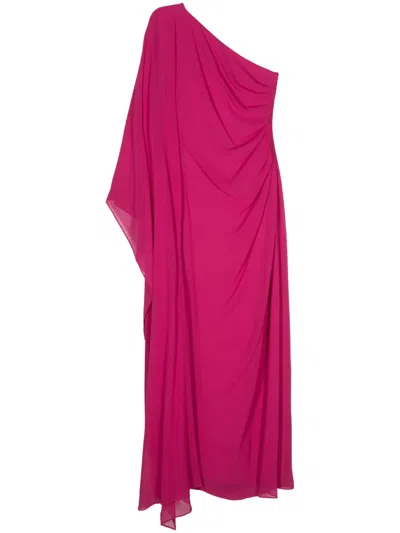 MAX MARA VALLET DRAPED MAXI DRESS