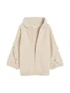 Max Mara Vals Hooded Wool And Cashmere-blend Cardigan In Neutral