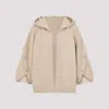 Max Mara Vals Hooded Wool And Cashmere-blend Cardigan In Brown