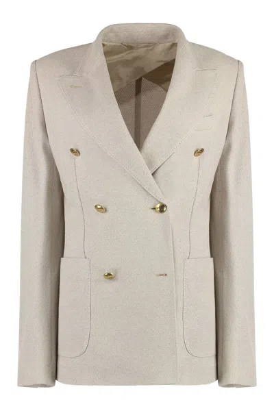 Max Mara Vanadio Cotton Double-breasted Blazer