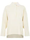 Max Mara Vand Beige Sweater With Collar In Beige