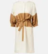 Max Mara Vasto Linen And Silk Sweater Dress In White
