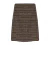 Max Mara Vata Brown Skirt In Brown