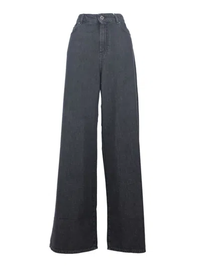 Max Mara Weekend Pantalone In Denim Vega In Red