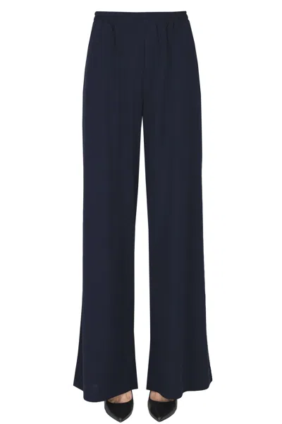 Max Mara Veles Trousers In Navy Blue