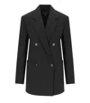 Max Mara Veloce Black Double-breasted Blazer In Black