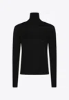 Max Mara Veloce Lightweight Cashmere Turtleneck In Black