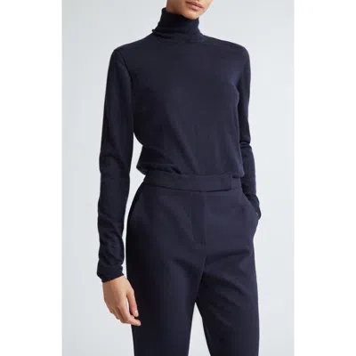 Max Mara Veloce Cashmere Turtleneck Sweater In Ultramarine