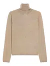 Max Mara Veloce Lightweight Cashmere Turtleneck In Beige